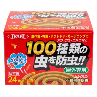 ★新春福袋2024★ ムシクリン 不快害虫線香 24巻| イカリ消毒 害虫と商品の情報 その他