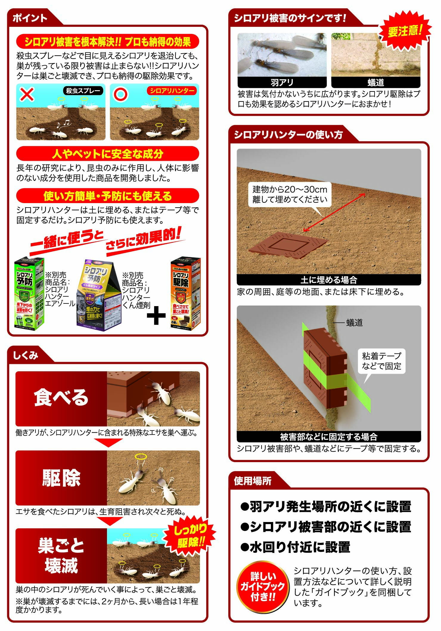 シロアリハンター 業務用 12個入パッケージ画像3